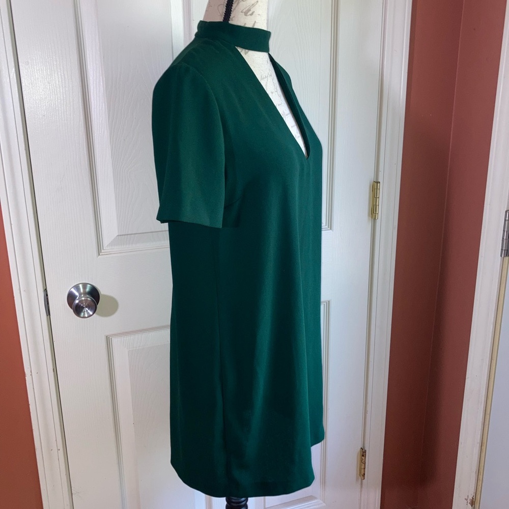 *As Seen On TV* Zara Woman Short Sleeve Shift Dress V Neck Collared Detail Small - Picture 3 of 8